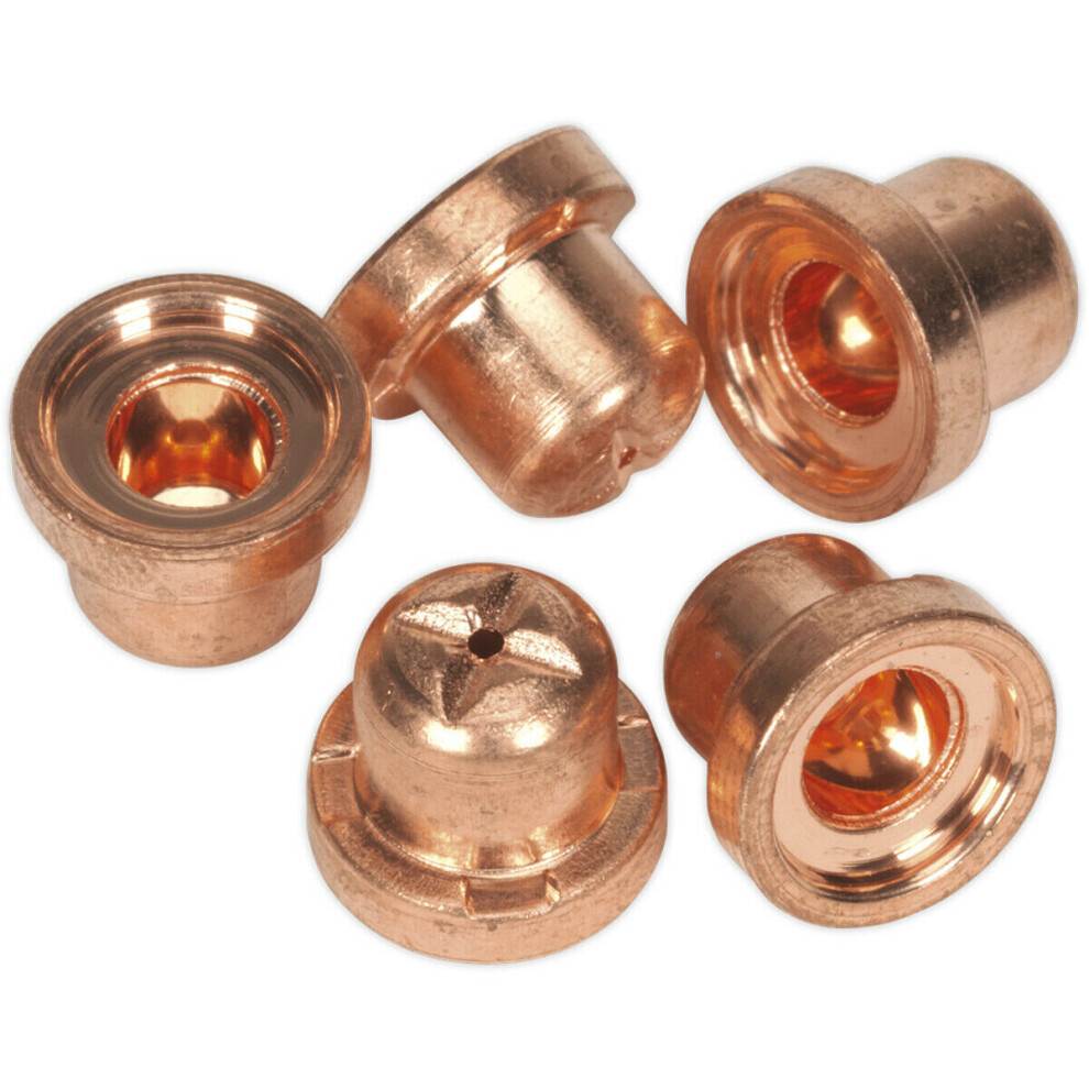 5 PACK Short Low Power Nozzle - Suitable for ys06185 40A Plasma Cutter Inverter