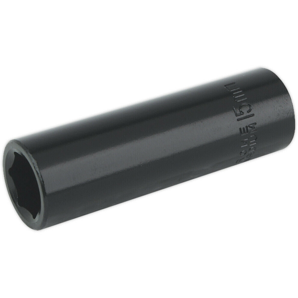 Loops 15Mm Forged Deep Impact Socket - 1/2 Inch Sq Drive Chrome Vanadium Wrench Socket