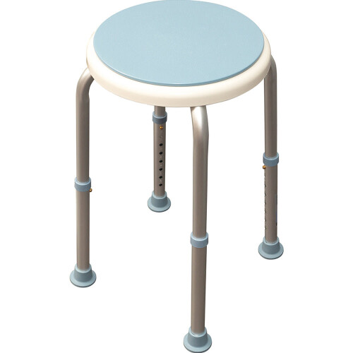 Bath Stool with Rotating Seat - Height Adjustable Shower Aid Seat - 135kg Limit 1