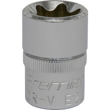 E22 TRX Star Socket Bit - 1/2" Square Drive - PREMIUM Drop Forged Head Knurled