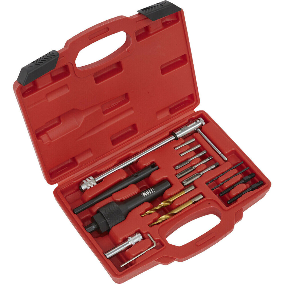 Damaged Glow Plug Removal Set - M8 & M10 Thread - Drilling Centring & Pulling