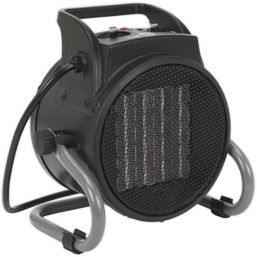 2000W Industrial PTC Fan Heater - 2 Heat Settings - Fan Only Mode - 6800 Btu/hr