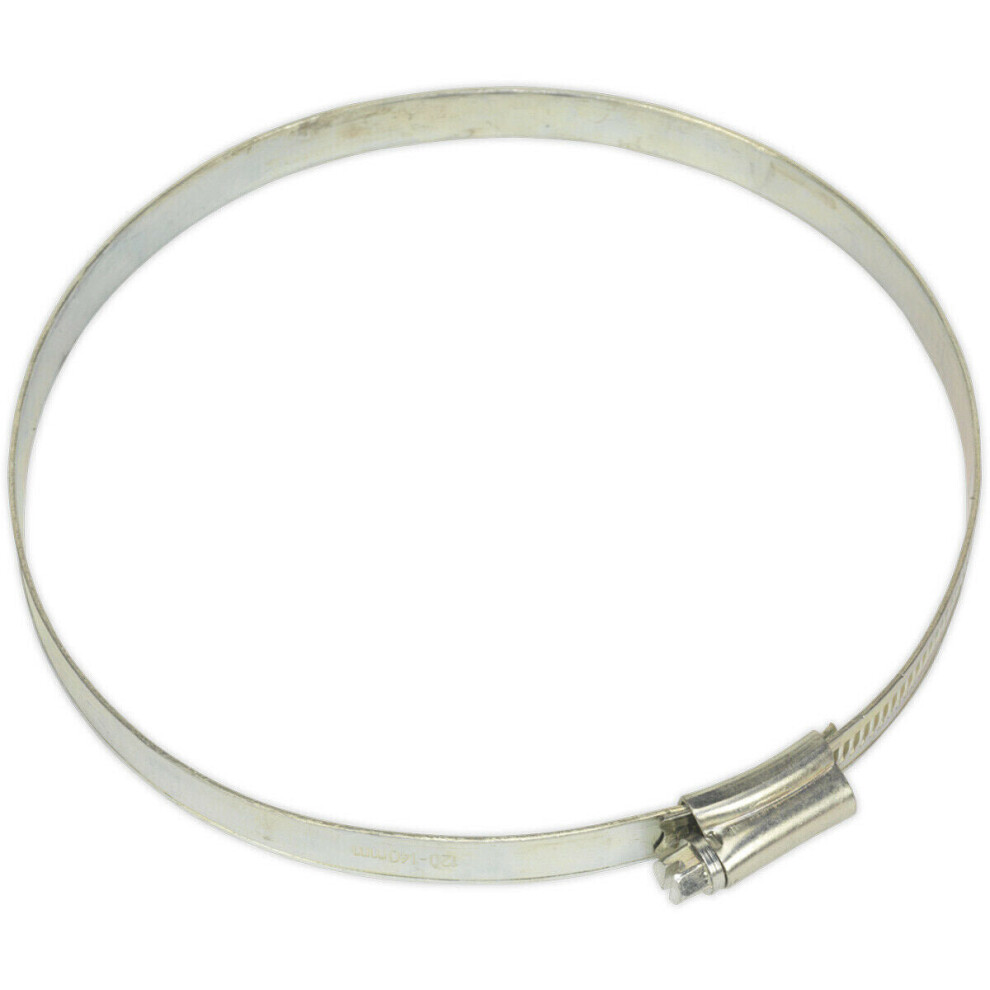 Loops 30 Pack Zinc Plated Hose Clip - 120 To 140Mm Diameter - External Pressed Threads
