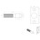 Loops Security Hinge Bolt Set 56 x 13mm Bolt Fixing Plates Satin Stainless Steel 3