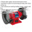 Loops 200mm Workshop Bench Grinder - 600W Copper Wound Induction Motor - Two Stones 2