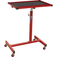 Height Adjustable Mobile Work Station - Rubber Lining - Four Castor Wheels