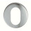 Loops 52mm Oval Profile Open Escutcheon 8mm Depth Concealed Fix Satin Aluminium 2