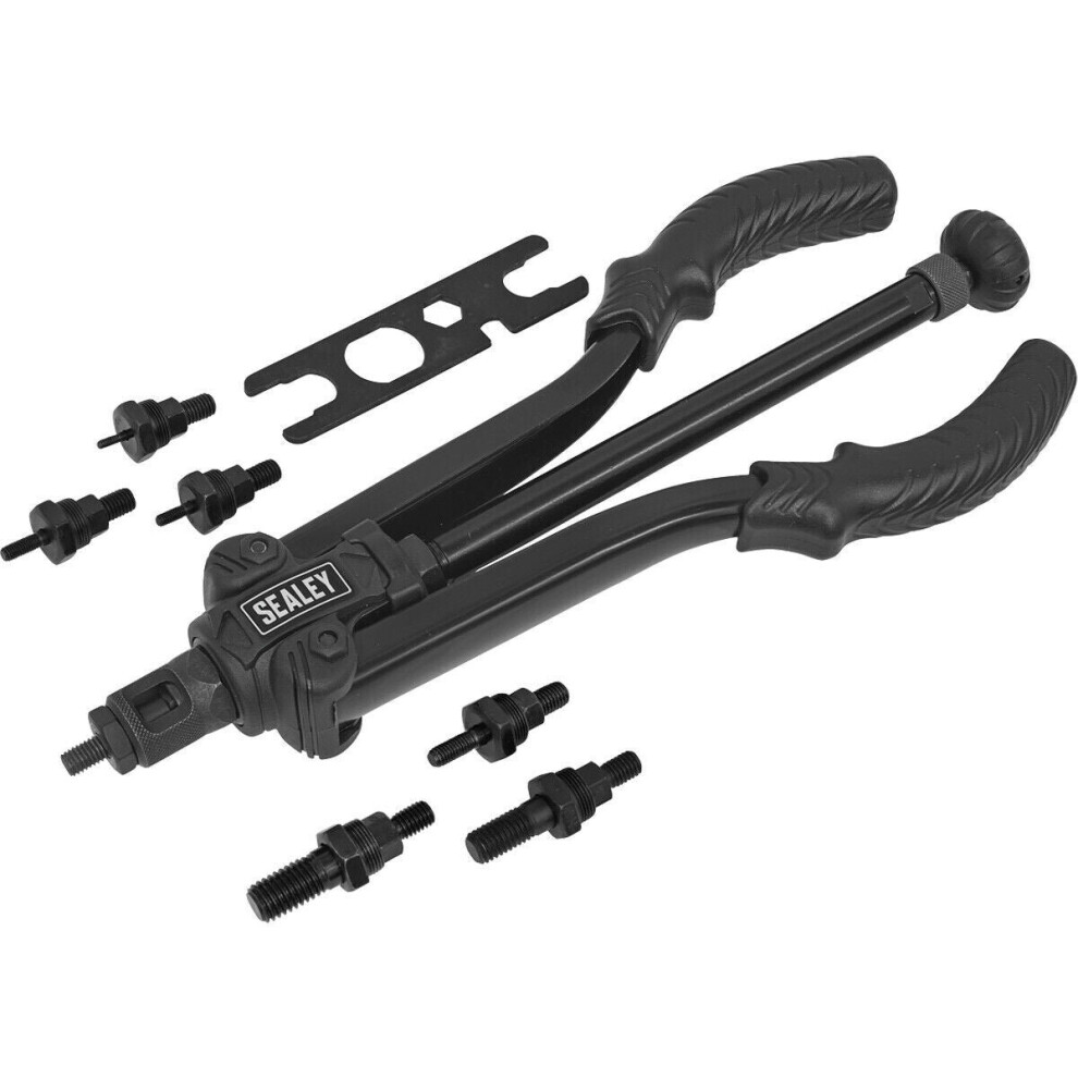 Loops Quick Release 345Mm Arm Threaded Nut Riveter - Adjustable Nozzle Rivet Gun Tool