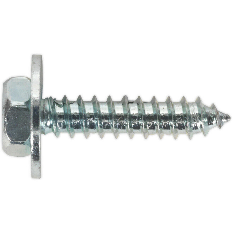 100 PACK M8 x 3/4 Inch Acme Screw with Captive Washer - Zinc Plated Fixings