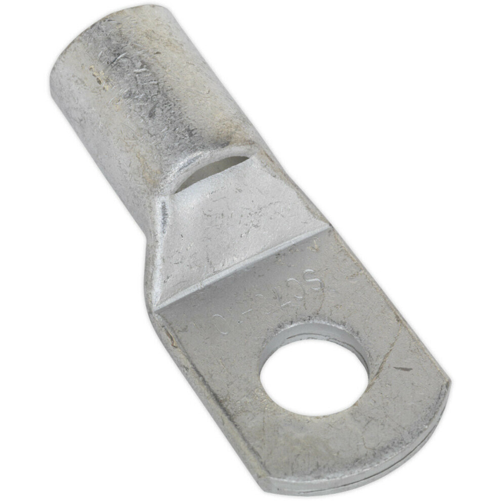 10 Pk Tin-Plated Copper Lug Terminal - 70Mm X 10Mm - Crimp Solder Cable Eyelet 5056524286685