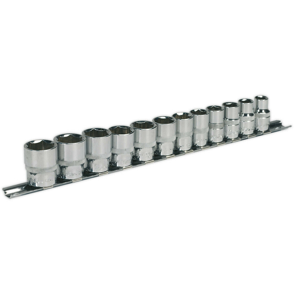 12 PACK Socket Set - 3/8" Metric Square Drive - 6 Point WallDrive High Torque