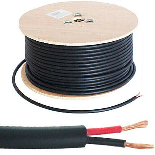 Loops 100M Speaker Cable Reel Drum 100V Volt Line 2.01mm Double Insulated PA System 1