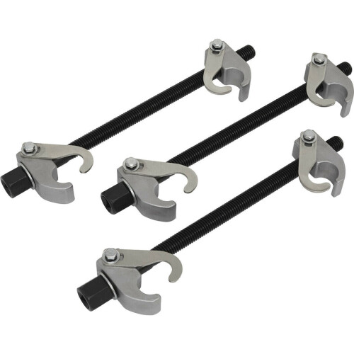 Loops 3 PACK 235mm Coil Spring Compressor Kit with Safety Hooks Jaw - 1200kg Max Load 2