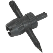 Knurled Tyre Vale Service Tool - Core Removal Clean Internal & External Threads