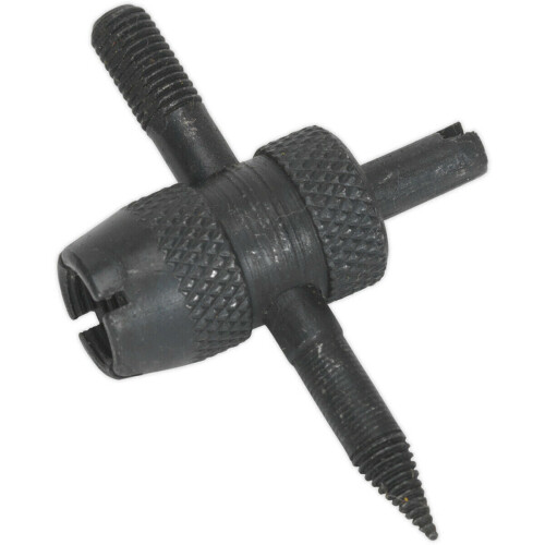Loops Knurled Tyre Vale Service Tool - Core Removal Clean Internal & External Threads