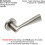 Loops 4x PAIR Angular Design Handle on Round Rose Concealed Fix Satin Stainless Steel 2