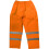 Loops MEDIUM Orange Hi-Vis Waterproof Trousers - Elasticated Waist Adjustable Ankles 4