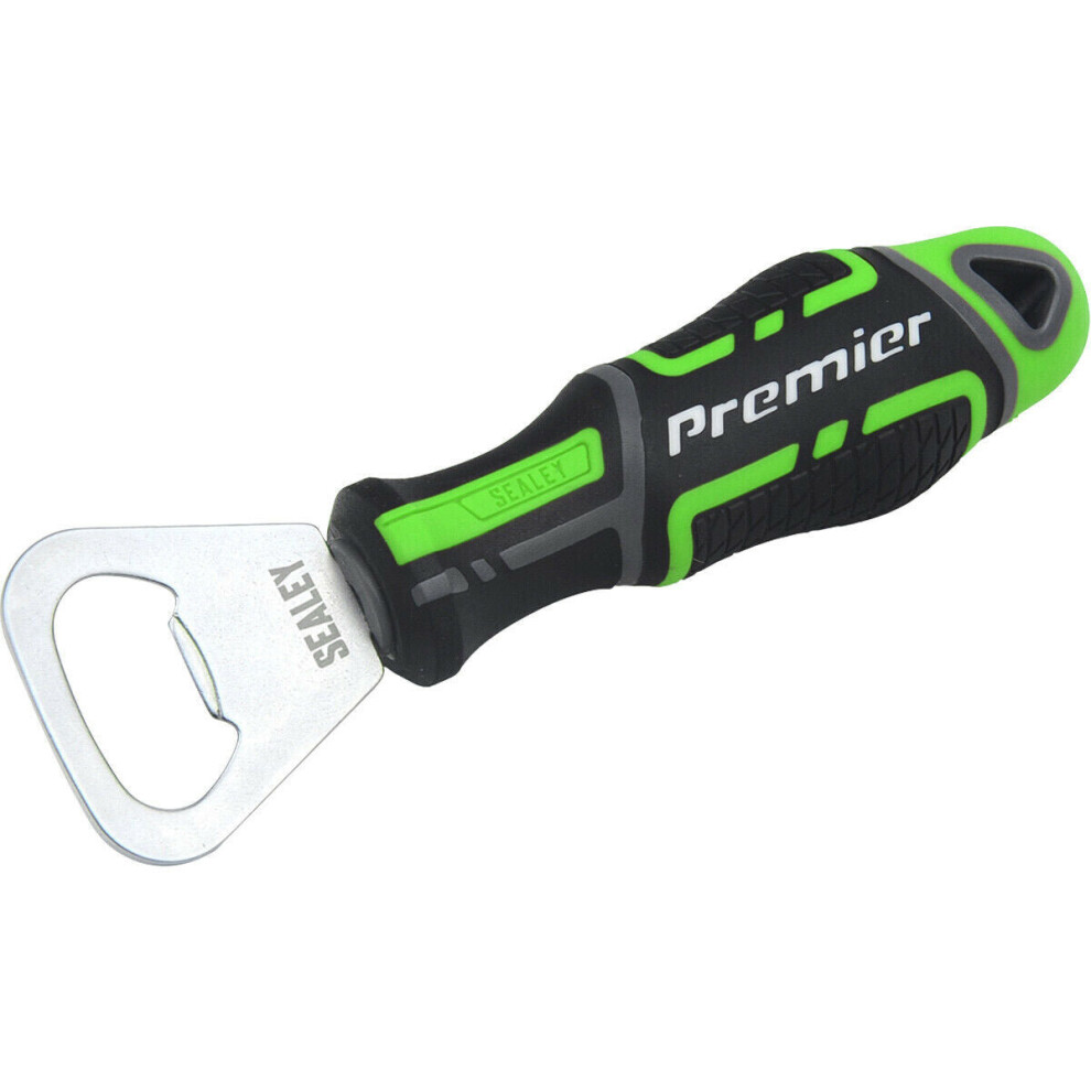 Heavy Duty Bottle Opener with Ergonomic Grip - Bar Pub Restaurant Bottle - Green