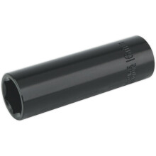 16mm Forged Deep Impact Socket - 1/2 Inch Sq Drive Chrome Vanadium Wrench Socket