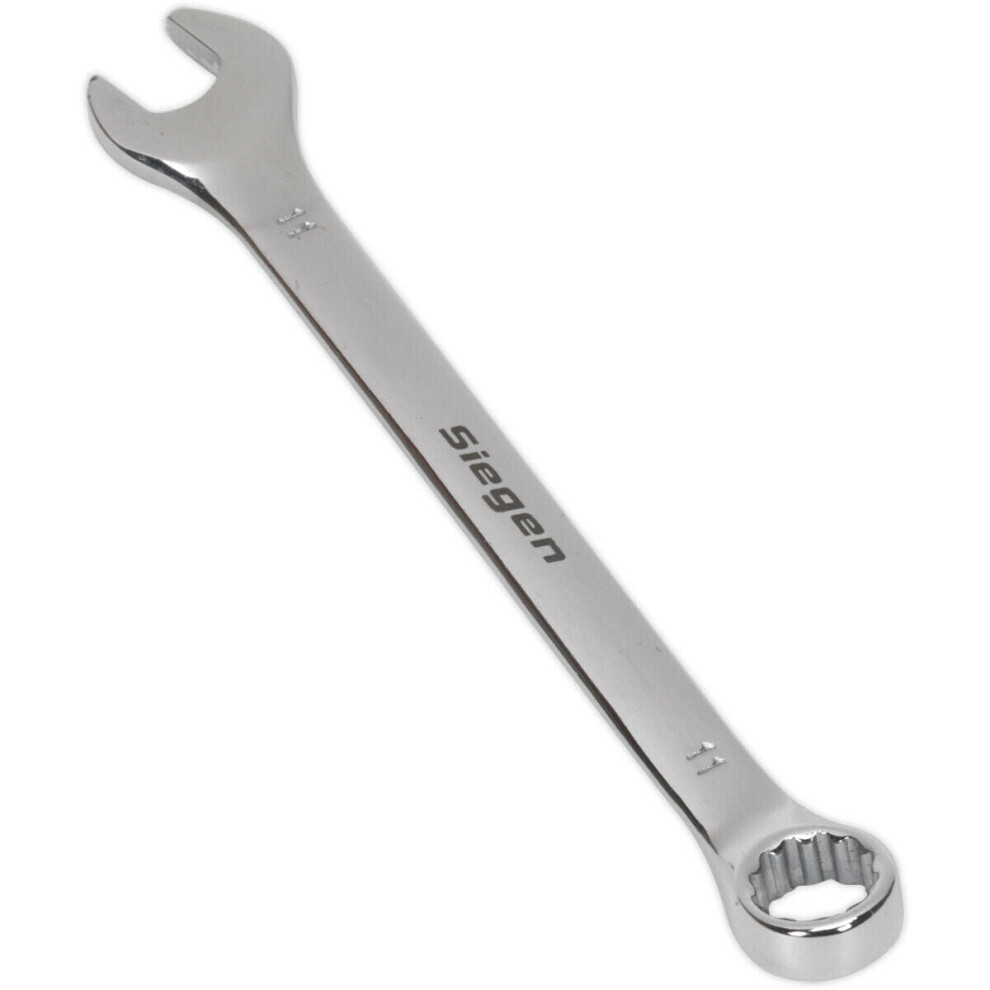 Loops Hardened Steel Combination Spanner - 11Mm - Polished Chrome Vanadium Wrench