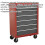 Loops 620 x 330 x 885mm 7 Drawer RED Portable Tool Chest Locking Mobile Storage Box 2
