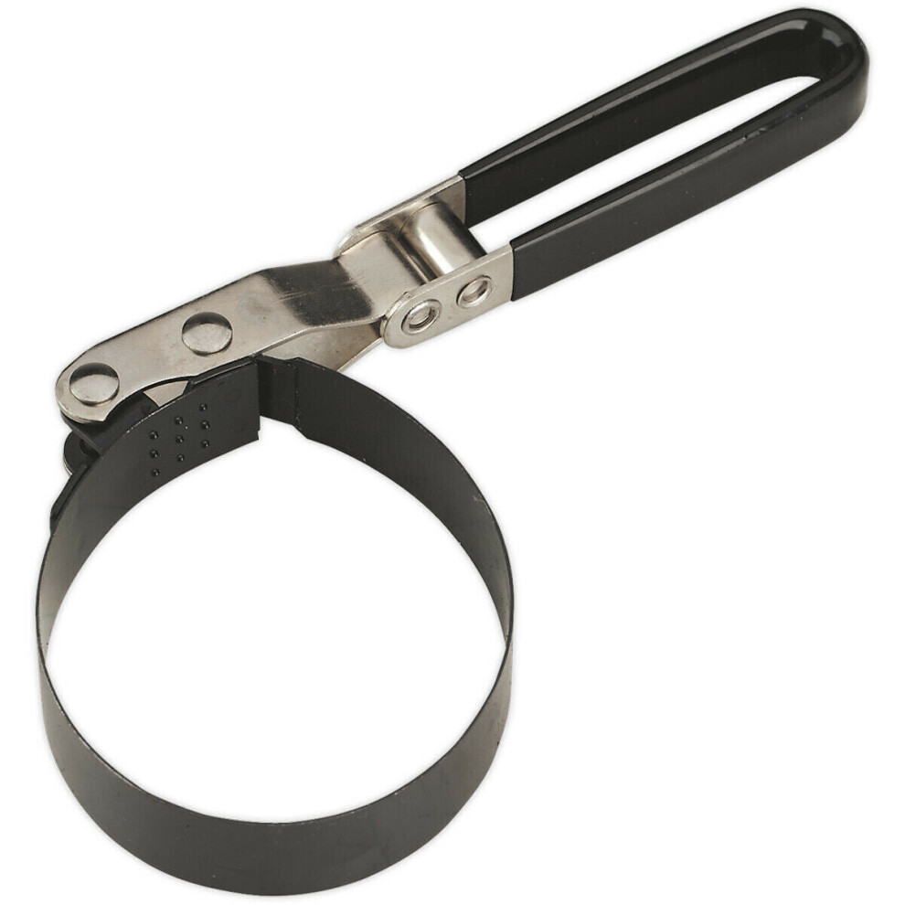 Oil Filter Band Wrench - 89-98Mm Capacity - Pvc Dipped Handle - Swivel Action 5056524249321