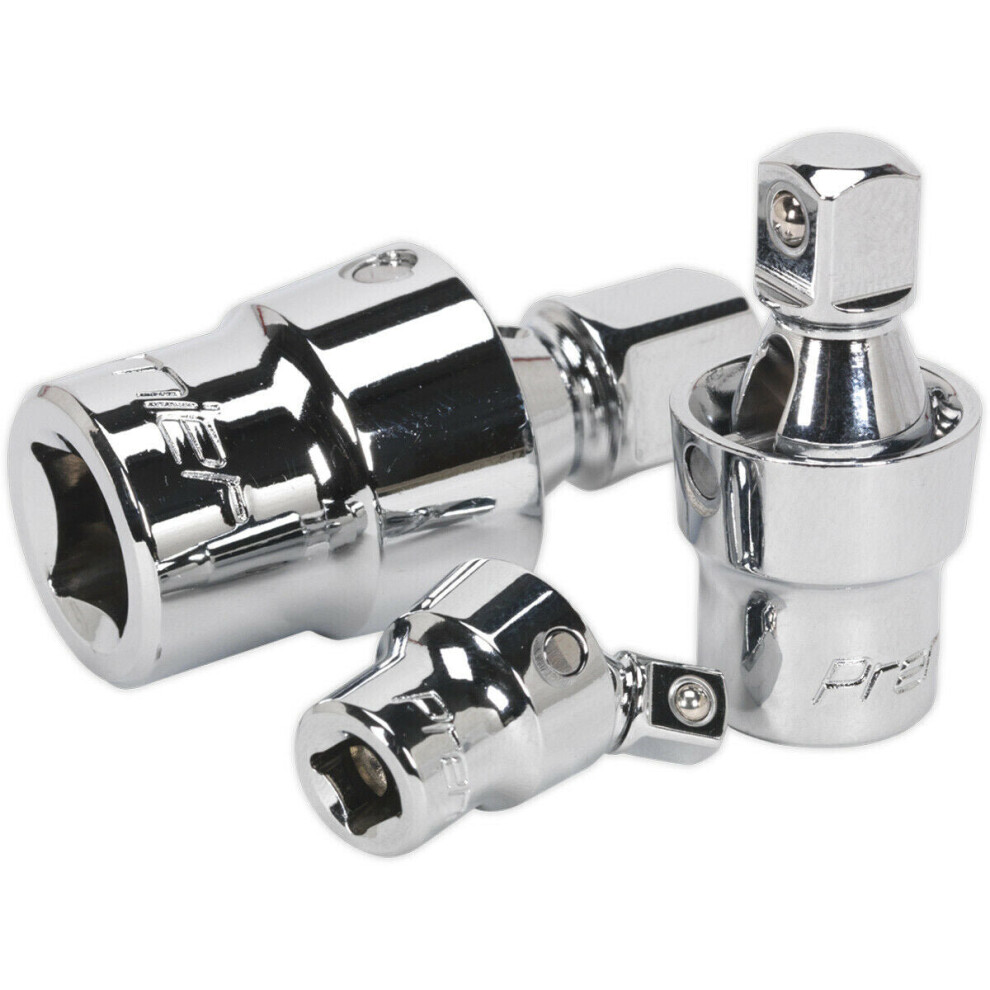 3 PACK Male to Female Socket Joint Adapter Size Converters - Angle Square Drive