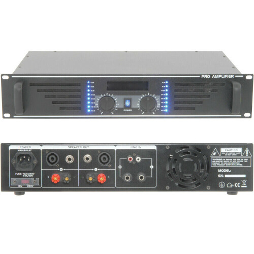 Loops POWERFUL 3600W Stereo Power Amplifier 2 Ohm Studio Amp for Large Speaker Systems 1