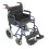 Loops Deluxe Attendant Propelled Steel Wheelchair - Compact Foldable Design - Blue 1