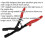 Loops Angled Hose Clamp Pliers - 100mm Jaw Capacity - Spring Loaded - Locking Function 2