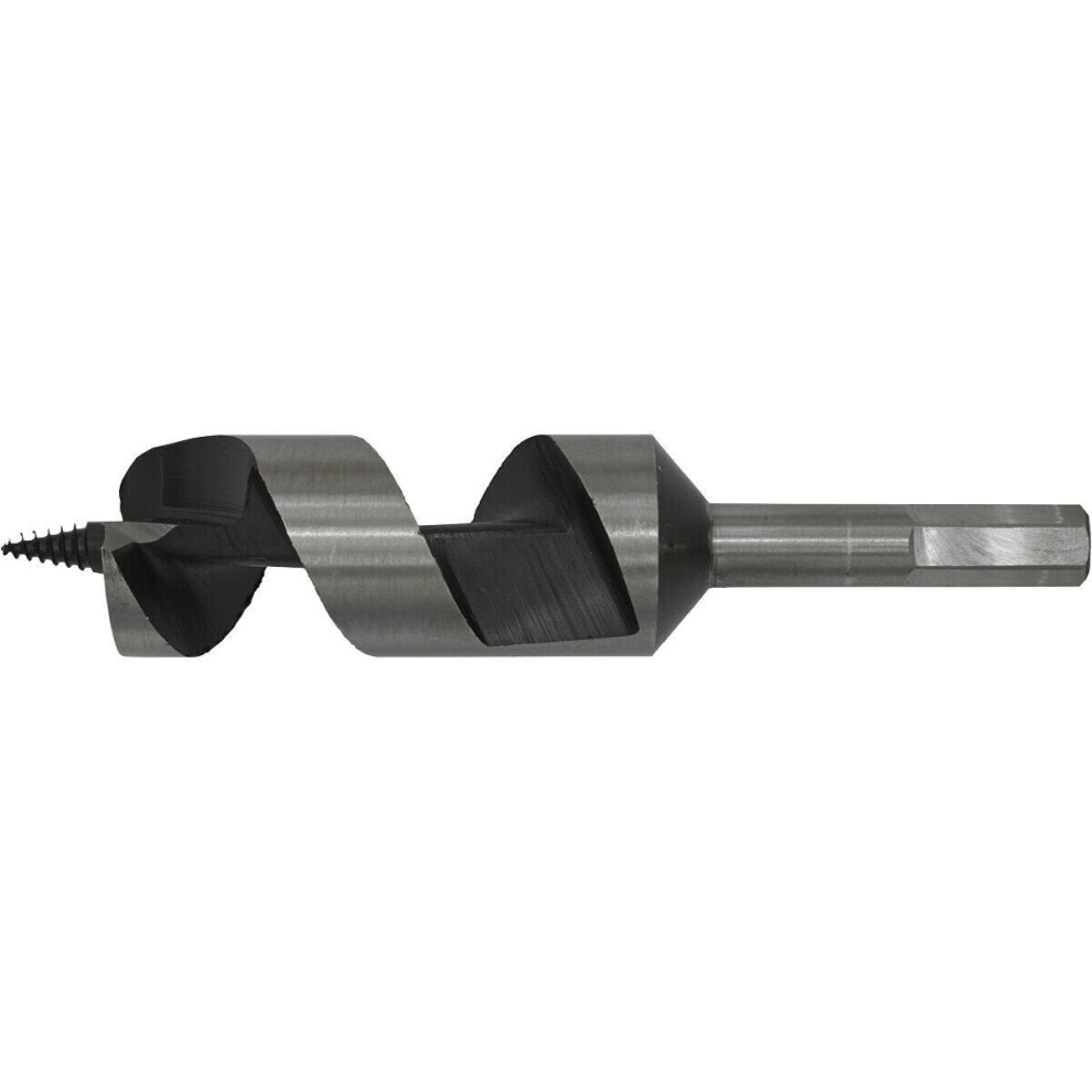32 x 155mm Hardened Auger Wood Drill Bit - Hexagonal Shank - Woodwork Timber