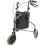 Loops Silver Three Wheeled Steel Tri-Walker - Height Adjustable - 115kg Weight Limit 1