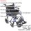 Loops Deluxe Attendant Propelled Steel Wheelchair - Compact Foldable Design - Blue 2