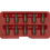Loops 10 Piece Multi-Spline Screw Extractor Set - Reverse Spiral Design - Hex Head 4
