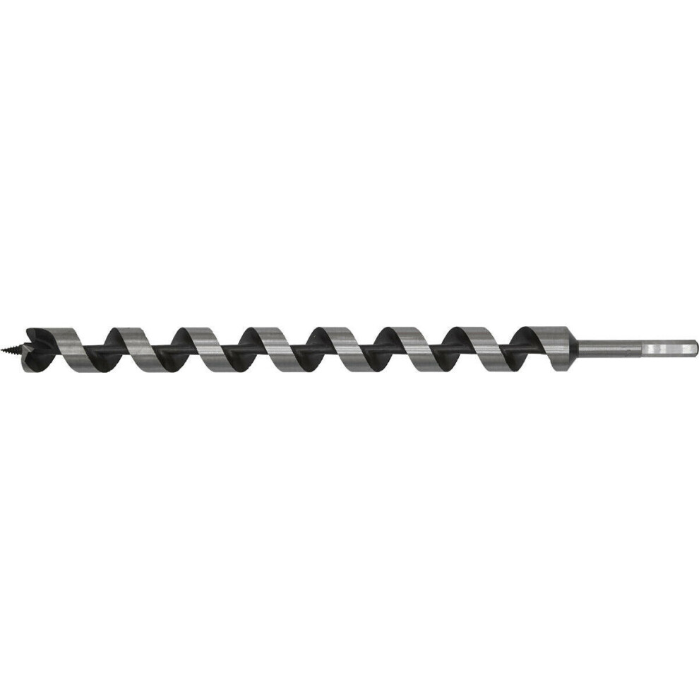 30 X 465Mm Hardened Auger Wood Drill Bit - Hexagonal Shank - Woodwork Timber 5056524262085