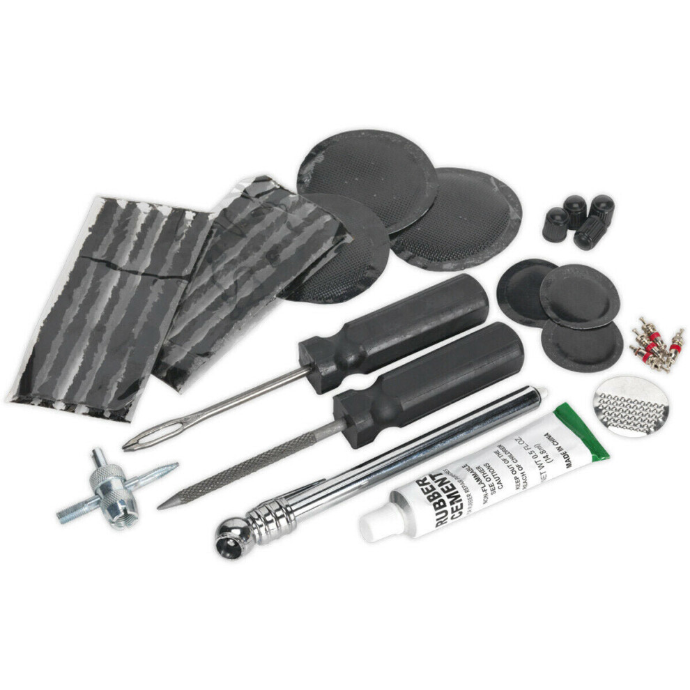 Loops Temporary Car & Van Tyre Puncture Repair & Service Kit - Tubed Tubeless Offroad