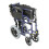 Loops Deluxe Attendant Propelled Steel Wheelchair - Compact Foldable Design - Blue 3