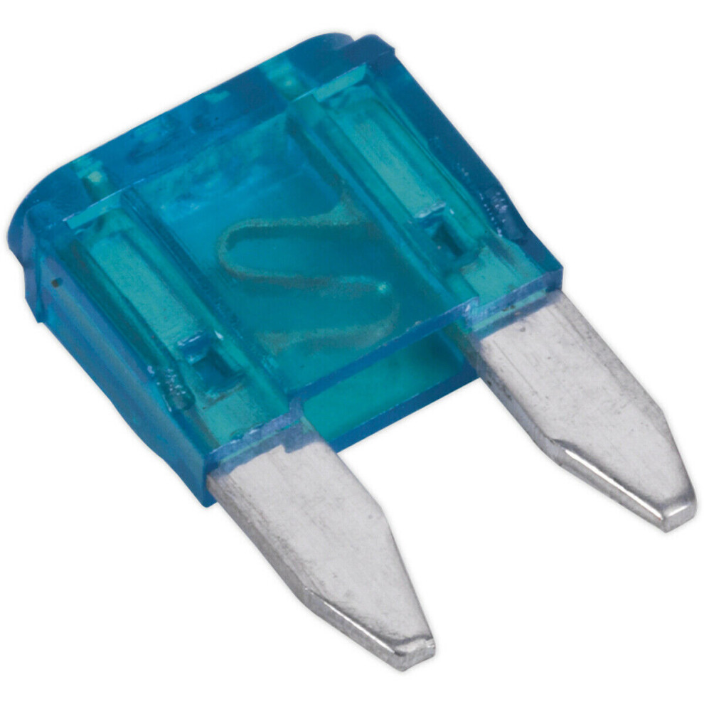 50 Pack 15A Automotive Mini Blade Fuse Pack - 2 Prong Vehicle Circuit Fuses 5056524287538