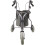 Loops Silver Three Wheeled Steel Tri-Walker - Height Adjustable - 115kg Weight Limit 3