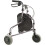 Loops Silver Three Wheeled Steel Tri-Walker - Height Adjustable - 115kg Weight Limit 4