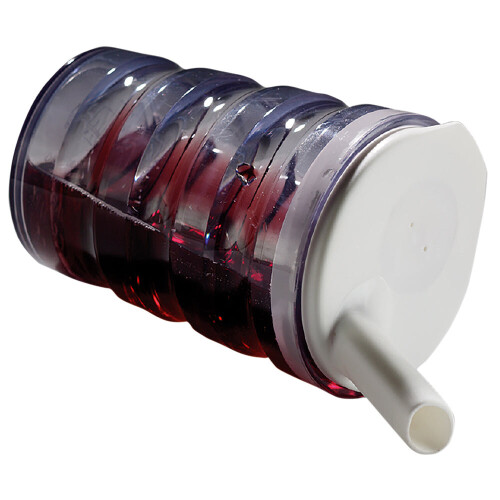 Ergonomically Designed Easy Grip Cup with Cap - Spill proof Nozzle - Clear 1