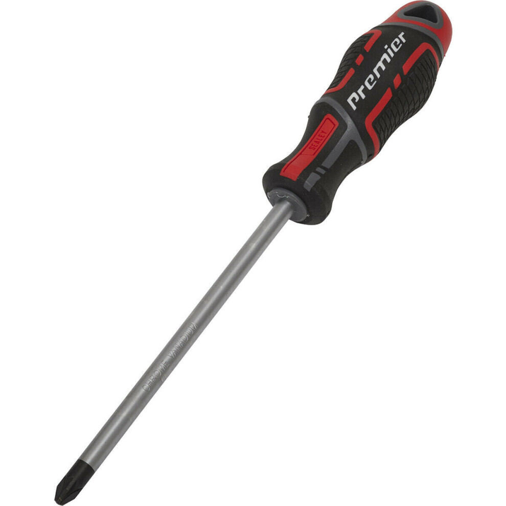 PREMIUM Pozi 3 x 150mm Screwdriver - Ergonomic Soft Grip - Magnetic Tip Driver