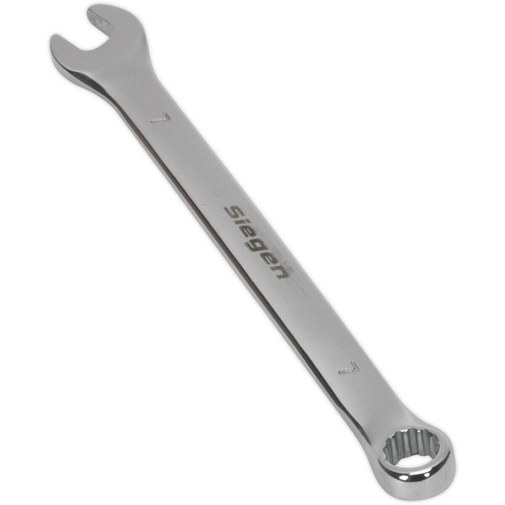 Hardened Steel Combination Spanner - 7Mm - Polished Chrome Vanadium Wrench 5056581901163
