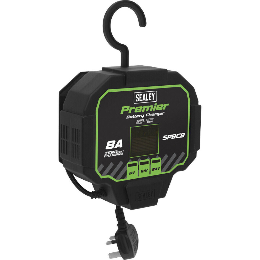 8A Automatic Battery Charger & Maintainer - 7 Stage Charger - 230V Supply 5056581923509