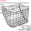 Loops Lightweight Tri-Walker Basket - Sturdy and Removable - Easy Install Max Load 5kg 2