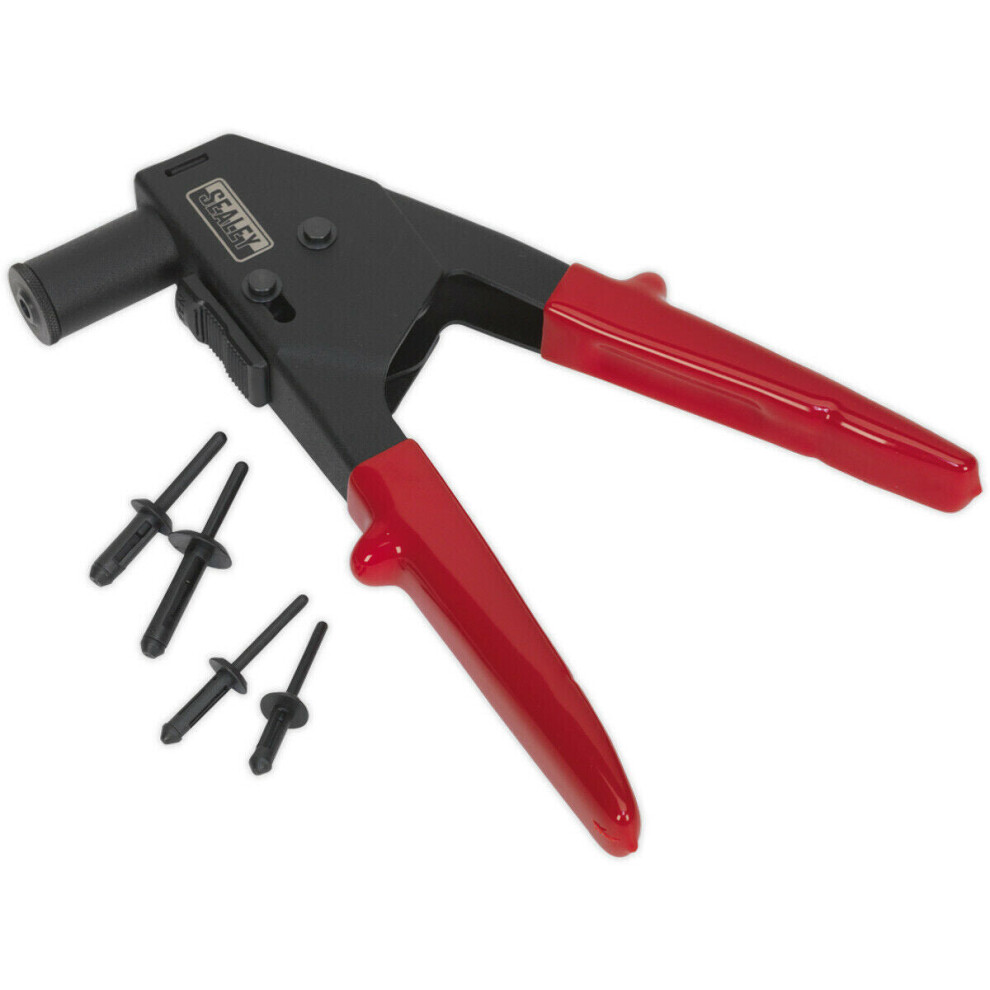 Plastic Riveting Kit - Hand Rivet Gun - Adjustable Nozzle PVC Sheet Bodywork Gun