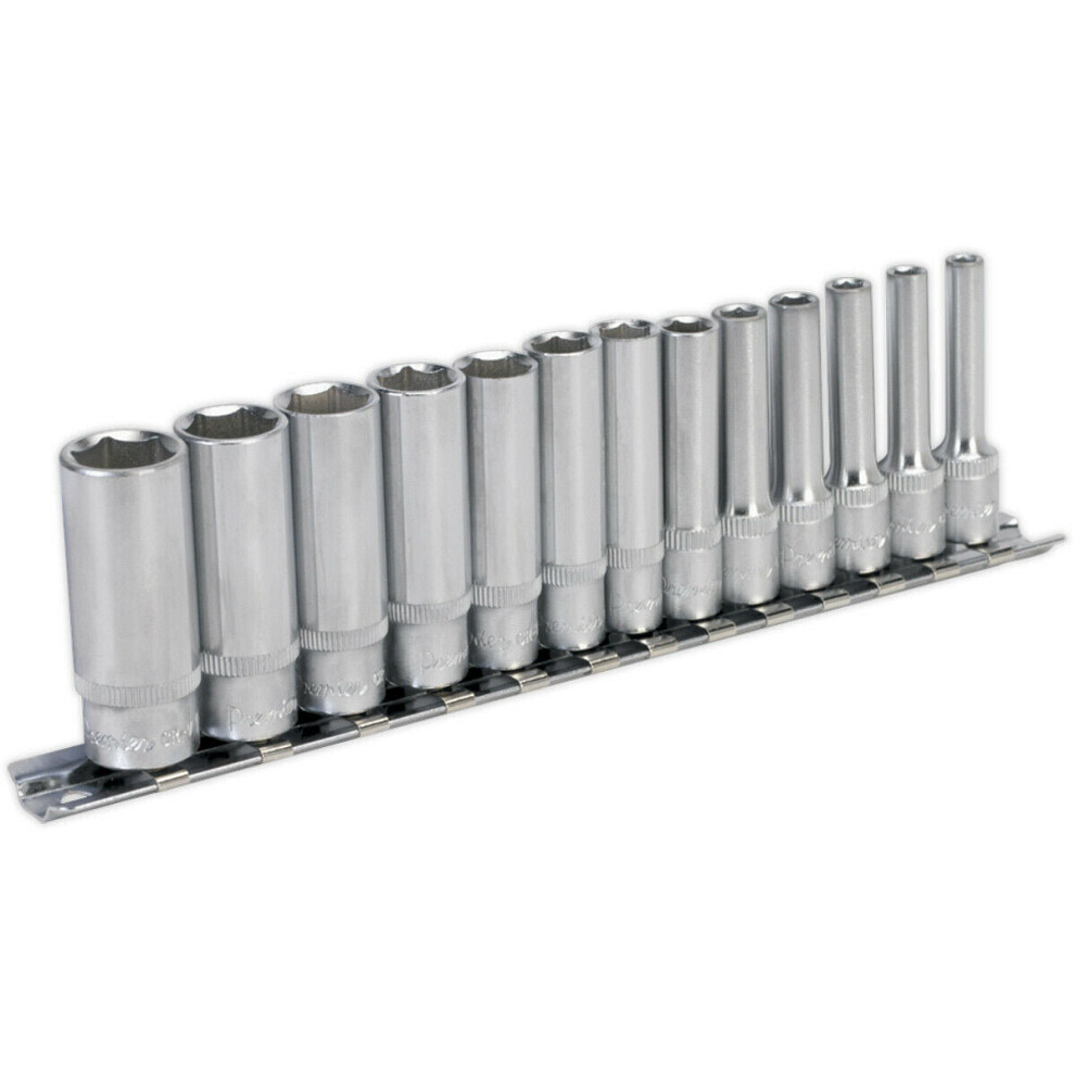 Loops Pack - Deep Socket Set 1/4" Metric Square Drive - 6 Point Walldrive Torque Size 13