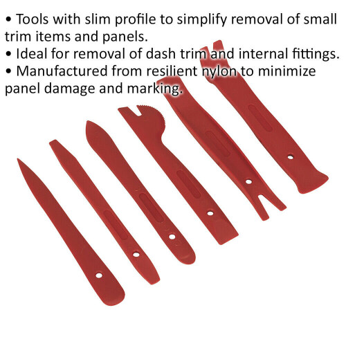 Loops 6 PIECE Mini Panel Removal Tool Set - Car Dashboard & Internal Fitting Removal 1