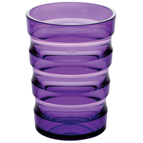 Ergonomically Designed Easy Grip Cup with Cap - Spill proof Nozzle - Purple 2