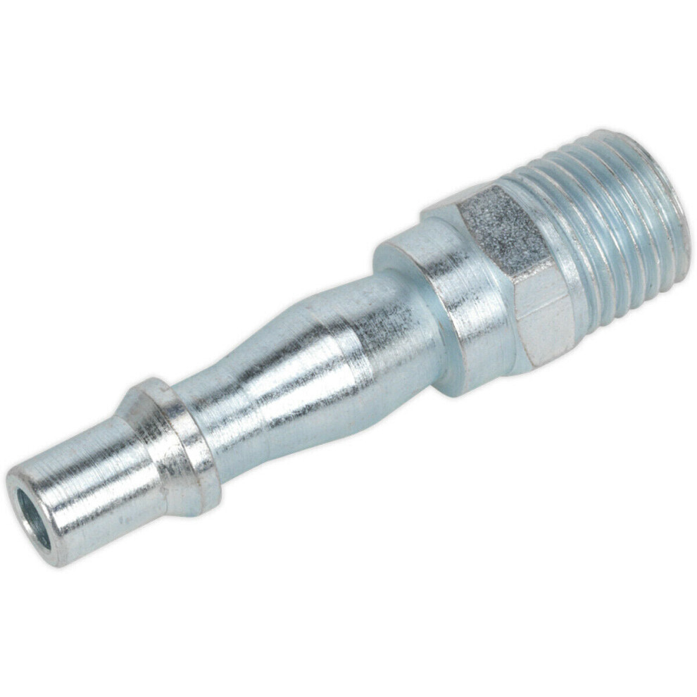 100 PACK 1/4 Inch BSPT Screwed Adaptor - Male Thread - 100 psi Free Airflow Rate